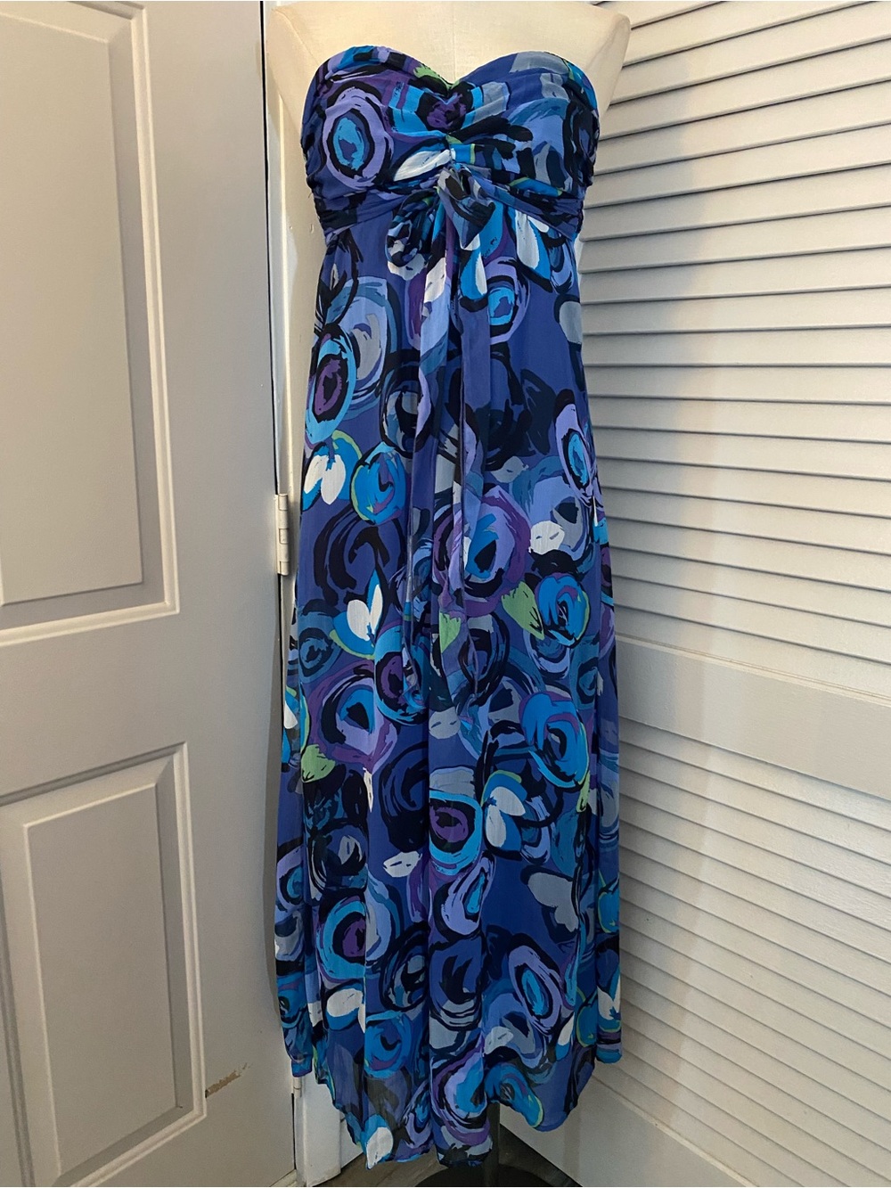 Abstract Print "Xhilaration" Maxi Dress- Size Small